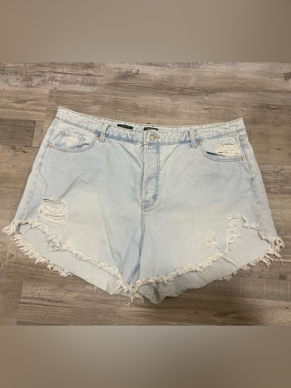wild fable Light Wash Distressed Denim Shorts